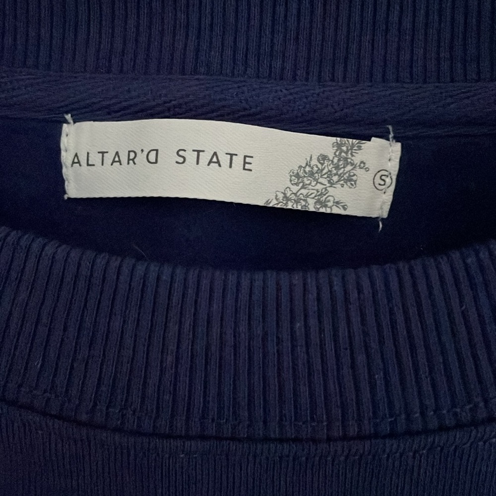 Altar’d State Floral Graphic Sweatshirt with 97 - Picture 3 of 5